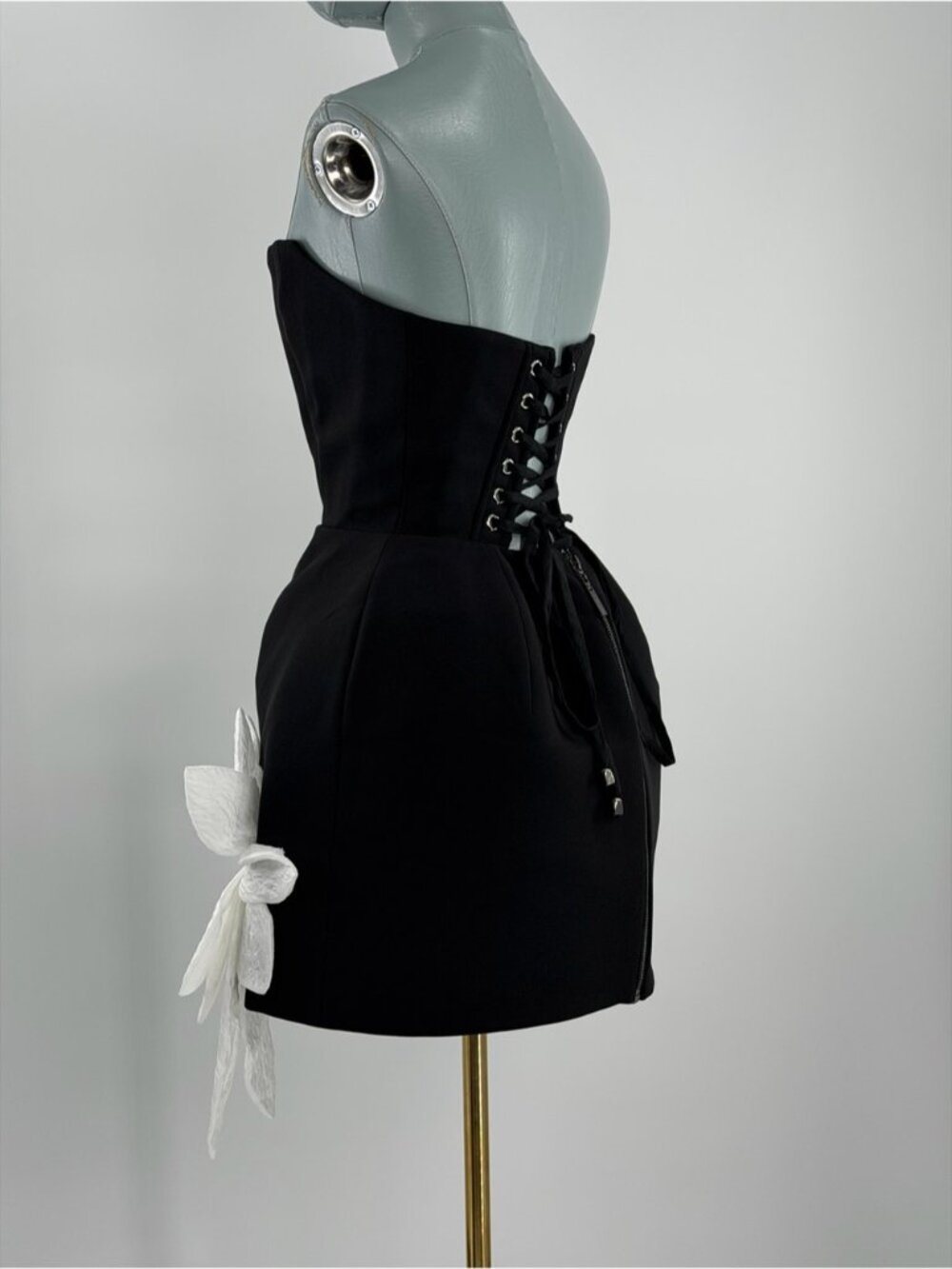 🆕 BRONX & BANCO 🧿 NWOT Jasmine Maraya Black & White Mini Dress, Sz XS US 2 - Picture 6 of 15